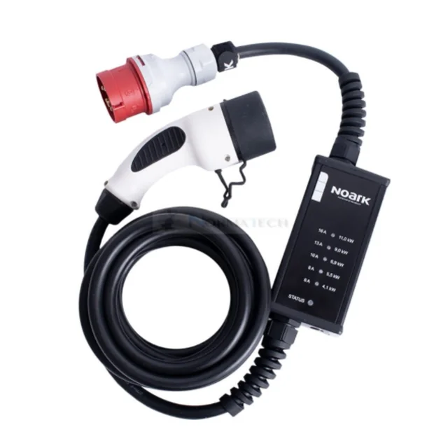 Chargeurs à câble Noark pour voitures électriques, Type 2, 3 phase, 16A