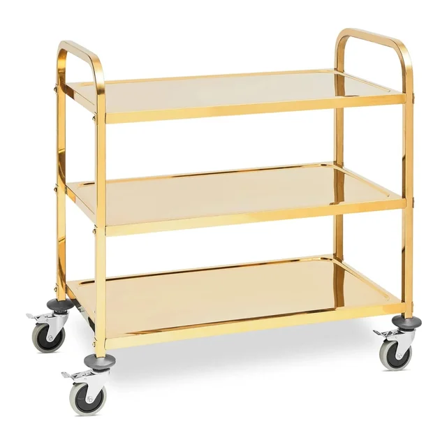 Chariot de serveur 3 étagères 89,5 x 49,5 cm, 240 kg | RCSW 3.1G