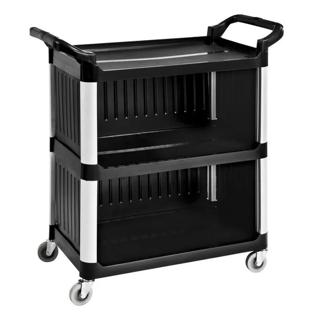 Chariot de serveur 3 Étagères intégrées 102x50x96 Wh-032dm