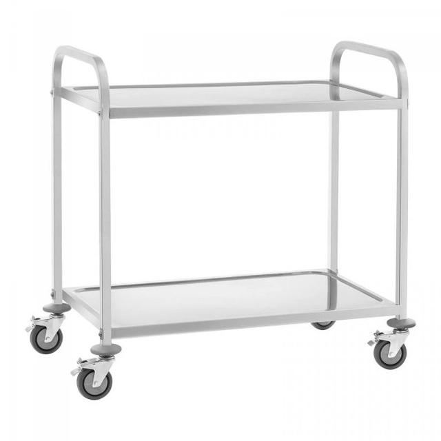 Chariot de serveur - inox - jusqu'à 160 kg ROYAL CATERING 10011070 RCSW 3E