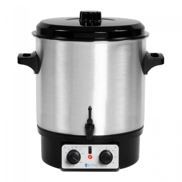 Chauffe-vin - 27l - robinet - inox ROYAL CATERING 10010838 RCMW-27S