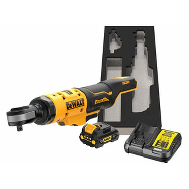 Chave catraca sem fio DeWalt DCF503L1G-QW 12 V | 3/8 polegada | 81 Nm | Carbono sem escova | 1 x 3 Ah bateria + carregador | Em uma caixa de papelão