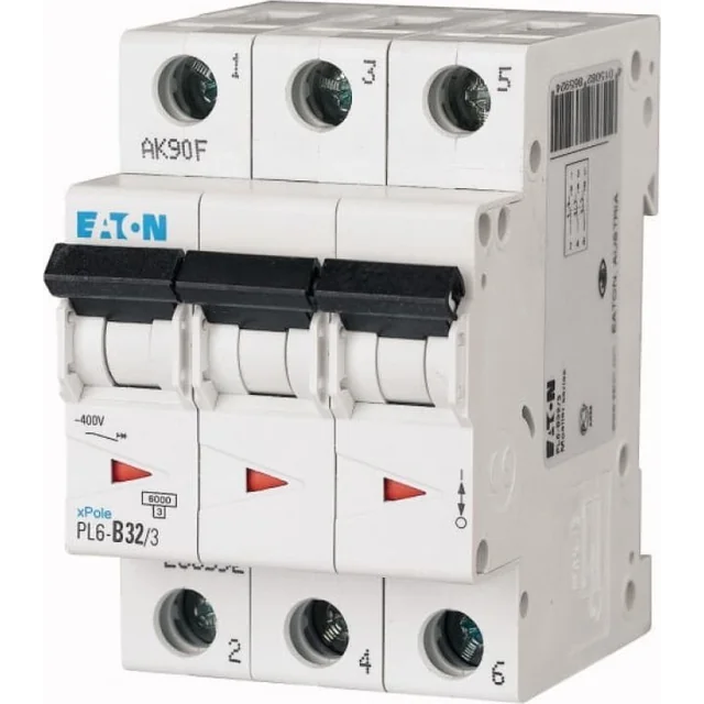 Chave de corrente Eaton 3P D 32A 6kA AC 400V