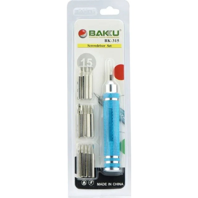 Chave de fenda BAKU com conjunto de pontas (BK-315)