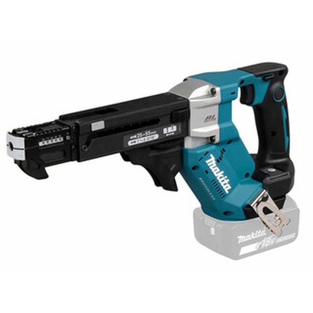 Chave de fenda sem fio Makita DFR551Z 18 V | 4,5 Nm | 0 a 6000 RPM | Carbono sem escova | Sem bateria e carregador | Em uma caixa de papelão