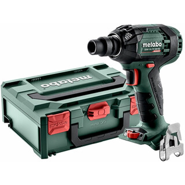 Chave de impacto sem fio Metabo SSW 18 LTX 300 BL 18 V | 300 Nm | 1/2 polegadas | Carbono sem escova | Sem bateria e carregador | em metaBOX