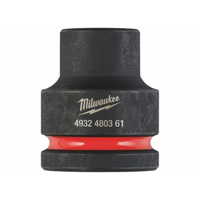 Chave de soquete curta para máquina Milwaukee 17 mm x 53 mm 3/4 polegada