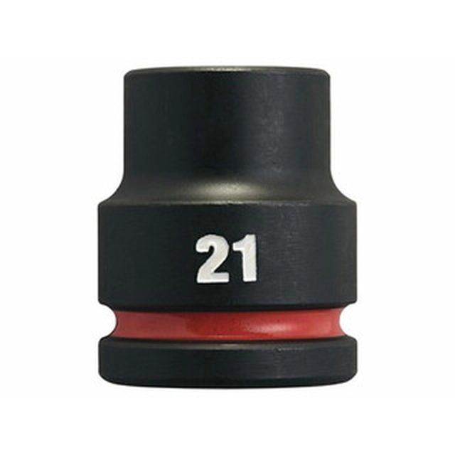 Chave de soquete curta para máquina Milwaukee 21 mm x 53 mm 3/4 polegada