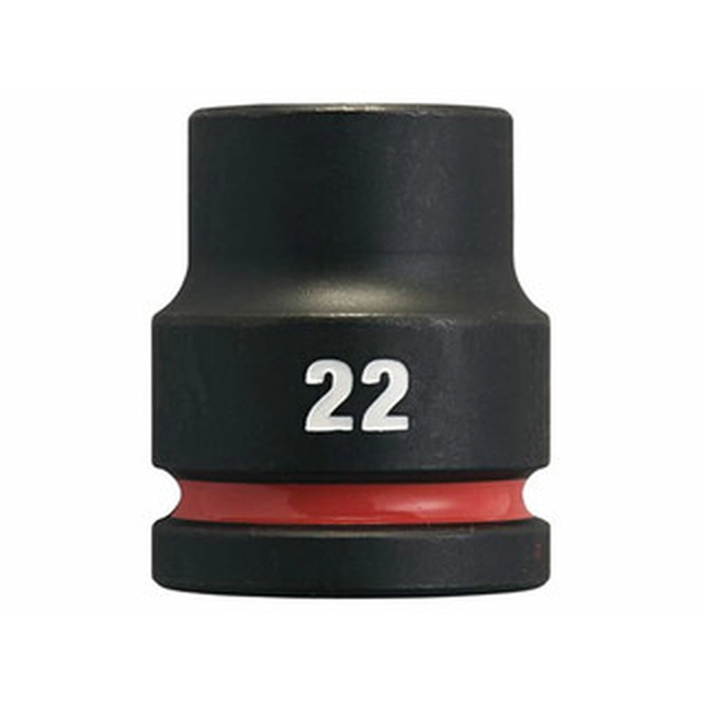 Chave de soquete curta para máquina Milwaukee 22 mm x 53 mm 3/4 polegada