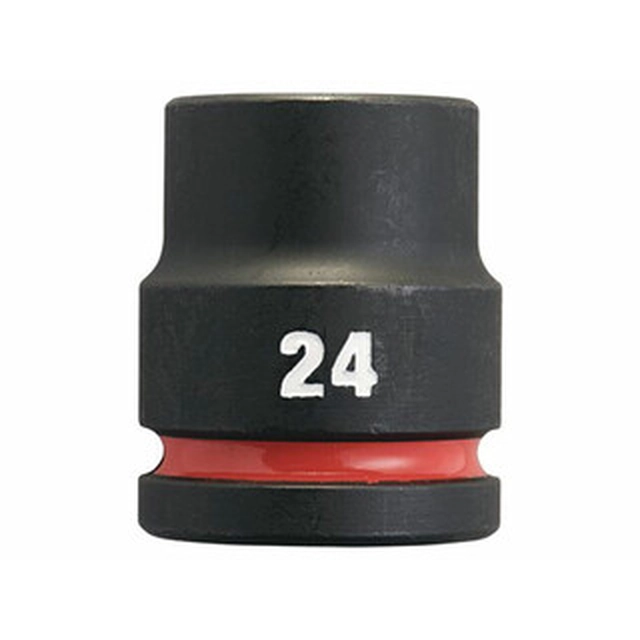 Chave de soquete curta para máquina Milwaukee 24 mm x 53 mm 3/4 polegada