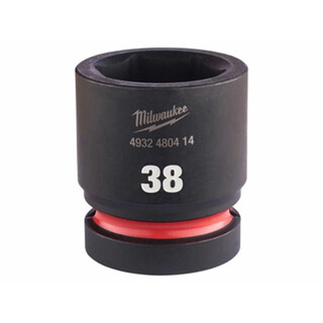 Chave de soquete curta para máquina Milwaukee 38 mm x 58 mm 1 polegada