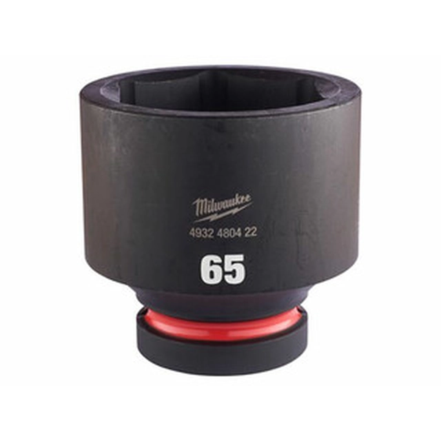 Chave de soquete curta para máquina Milwaukee 65 mm x 58 mm 1 polegada