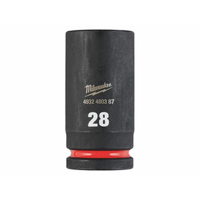 Chave de soquete longa para máquina Milwaukee 28 mm x 90 mm 3/4 polegada