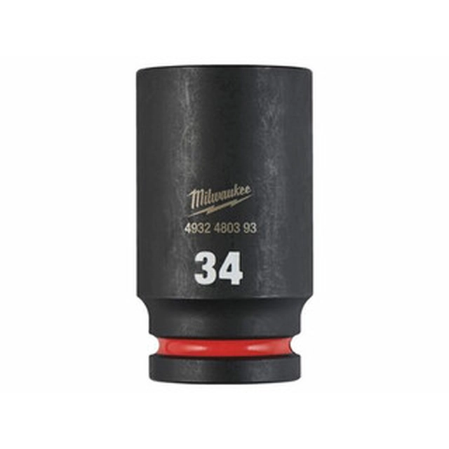 Chave de soquete longa para máquina Milwaukee 34 mm 3/4 polegada