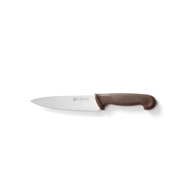 Chef's knife, blade 18 cm, brown HACCP | 842669