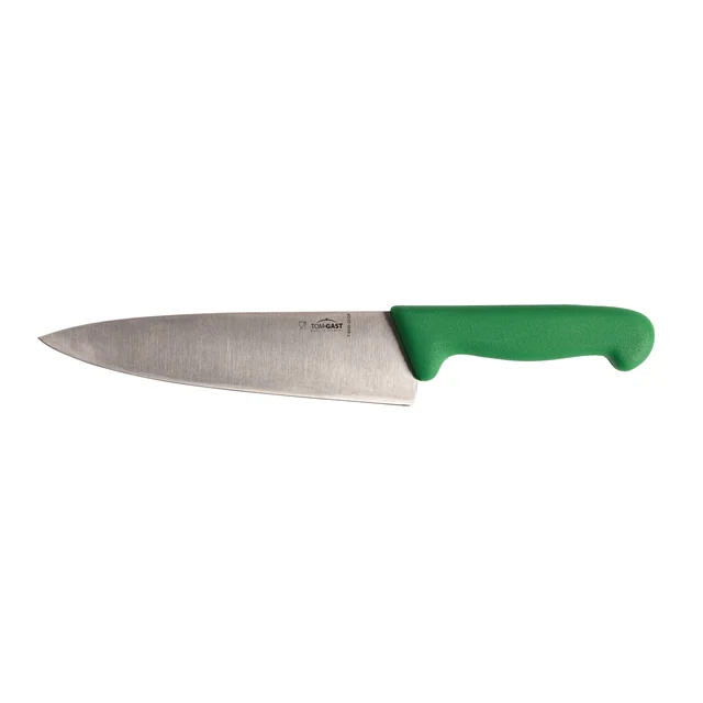 Chef's knife length 20 cm green