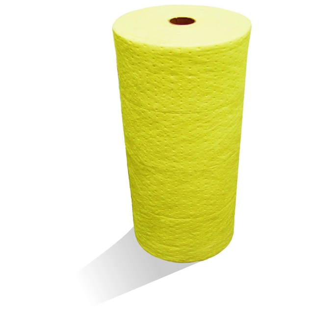 Chemical Sorbent Mat (Roll *), Absorbency 218 L.Yellow 1,275 G / m2 Roll Chemical
