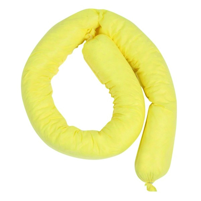 Chemical Sorption Sleeves, Length 2.4M - 15 Pieces, Absorptivity 95 L.Yellow Fi 7.7Cm X 2.4M Chemical Sleeve