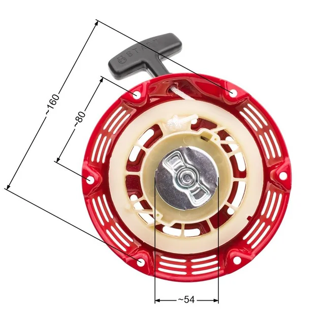 Chinese generatorstarter Lifan Kipor Loncin Zongshen 168 Metalen aandrijvingen T4 Nz558