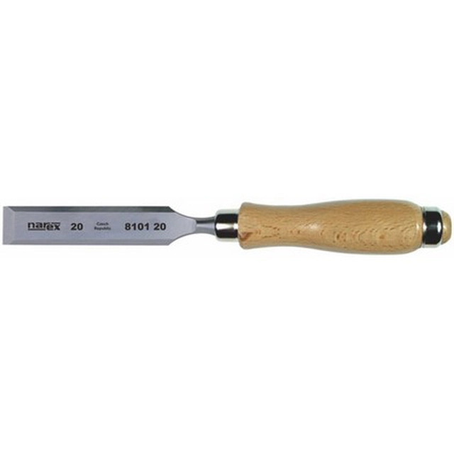 Chisel flat 14mm 128 / 266mm handle wood line - NB8101-14