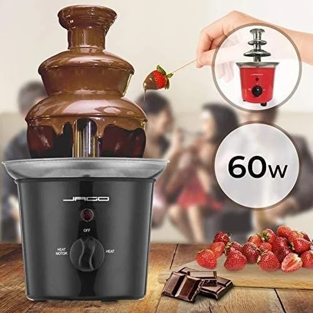 Chocoladefontein 60 W, zwart