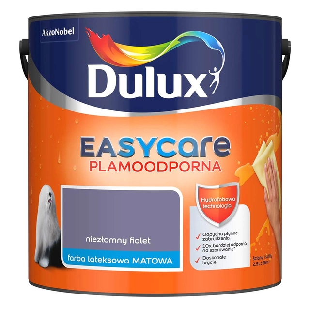 Χρώμα Dulux EasyCare άθραυστο βιολετί 2,5 l