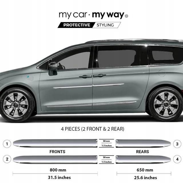 CHRYSLER PACIFICA 2017-22 – CHROM-Türleisten