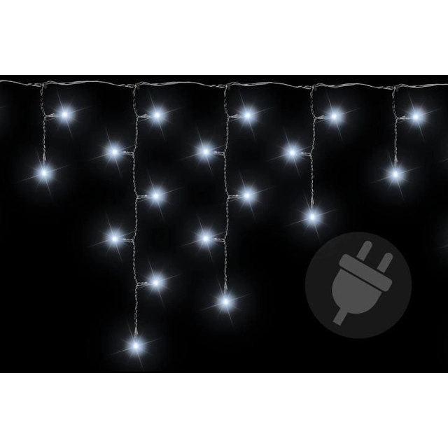 Chuva leve de Natal - 2,7 m, 72 LED, branco frio