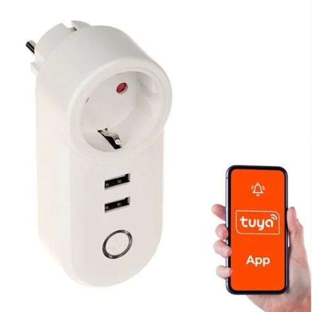 CHYTRÝ DOMÁCÍ WIFI SMART ZÁSUVKA/USB ATLO-P1U2-TUYA GENWAY