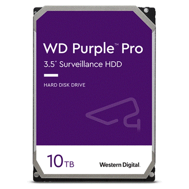 Cietais disks 10TB — Western Digital PURPLE PRO WD101PURP