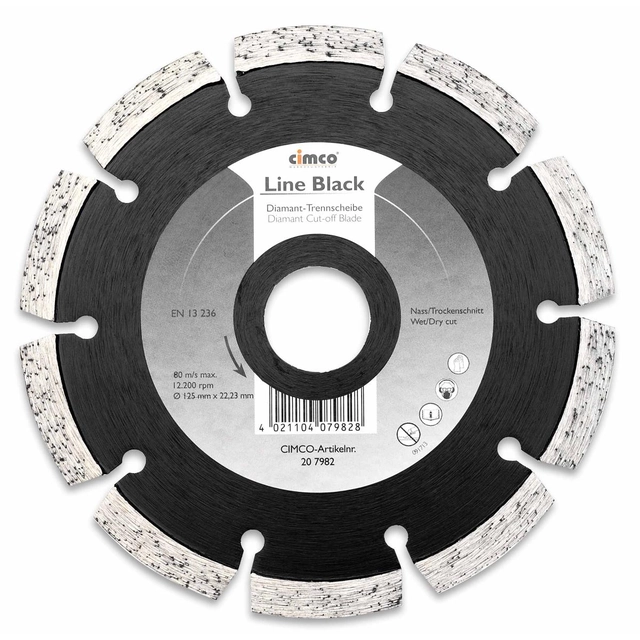 CIMCO 207982 Diamond cutting disc for limestone - 125 mm
