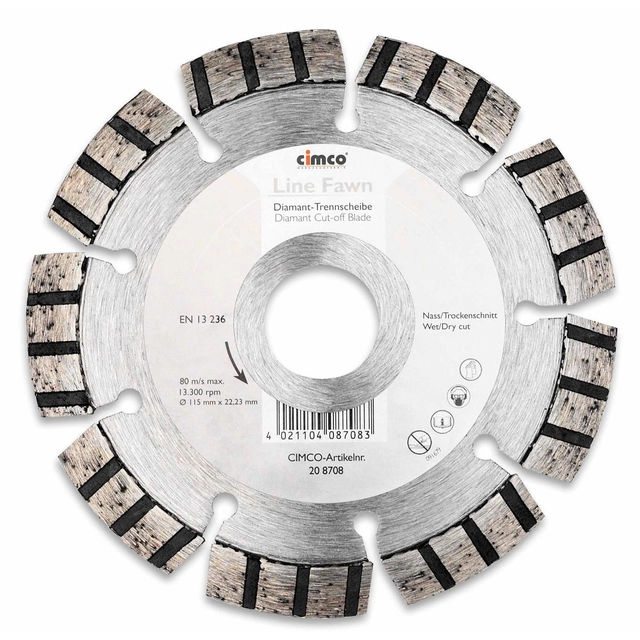 CIMCO 208708 Diamond cutting disc for brick - 115 mm