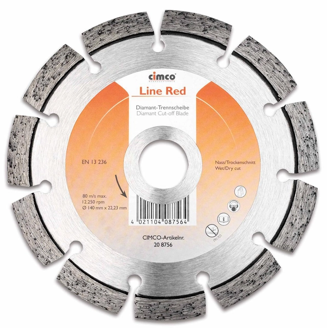 CIMCO 208756 Diamond tile cutting disc - 140 mm