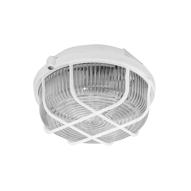 CIRCLE surface mounted ceiling and wall circular luminaire 100W white, transp.