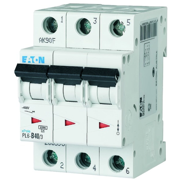 Circuit breaker 6kA PL6-D40/3