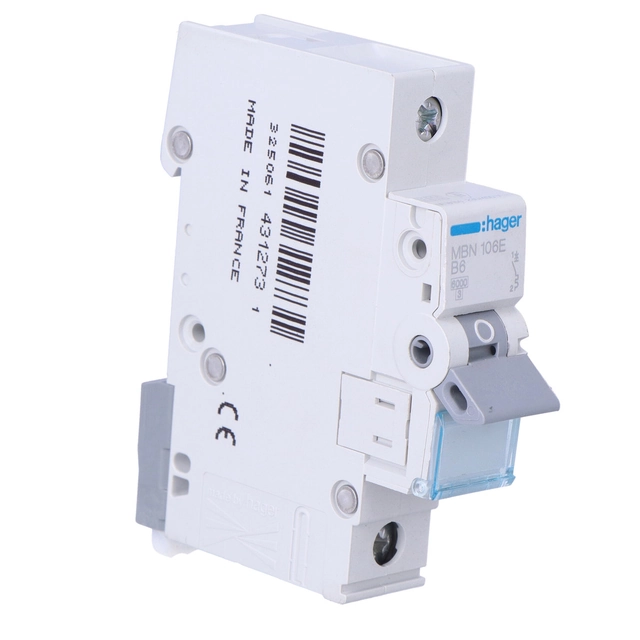 circuit breaker,6kA, characteristic B,1-biegunowy, 6A