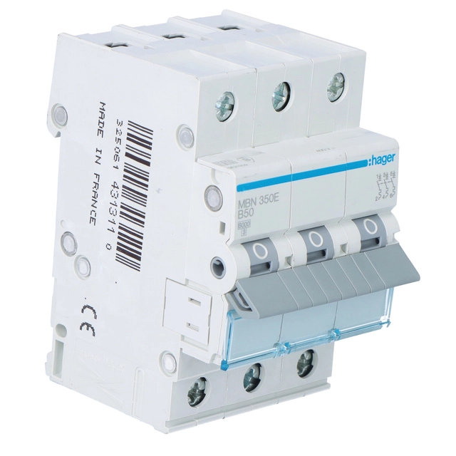 circuit breaker,6kA, characteristic B,3-biegunowy, 50A