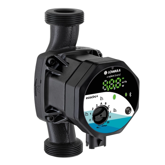 Circulation pump for central heating/ ecocirc M+ air conditioning 25-6/180, DN25, connection G 1 /R 1" Hmax=6m, EEI factor