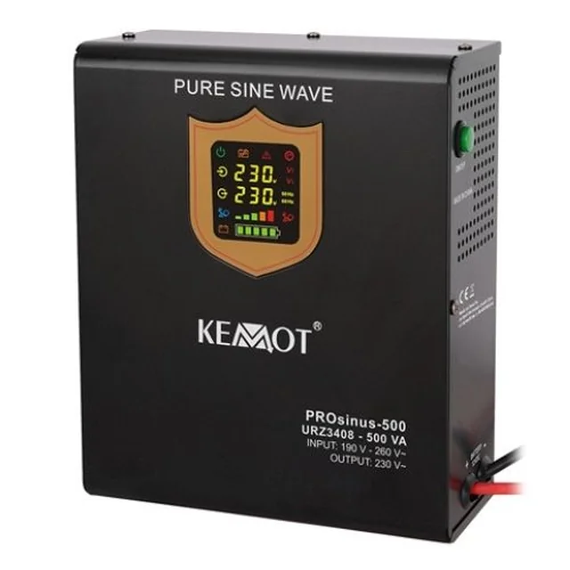 Čisti sinusni toplinski centralni UPS 500VA/300W 12V - KEMOT URZ3408