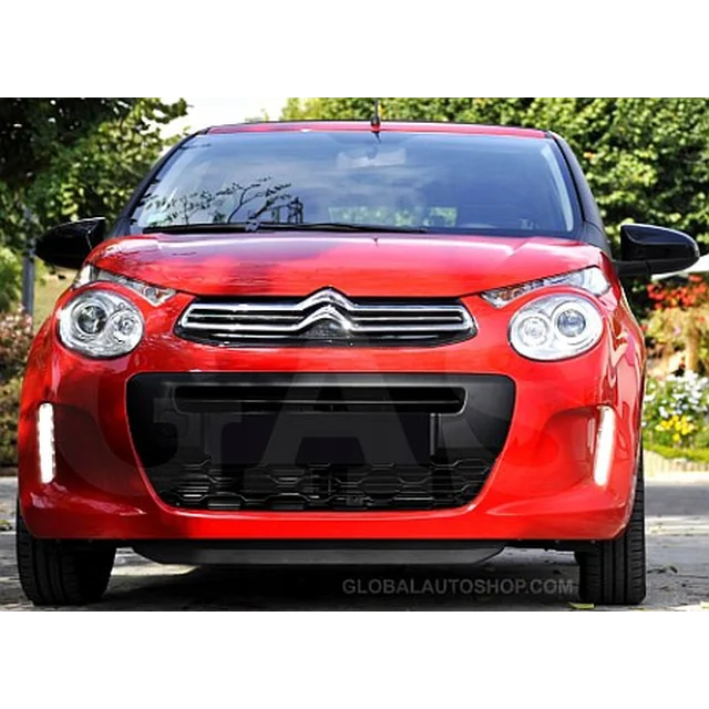 Citroën C1 - Bandes chromées sur la calandre Tuning de pare-chocs factice chromé