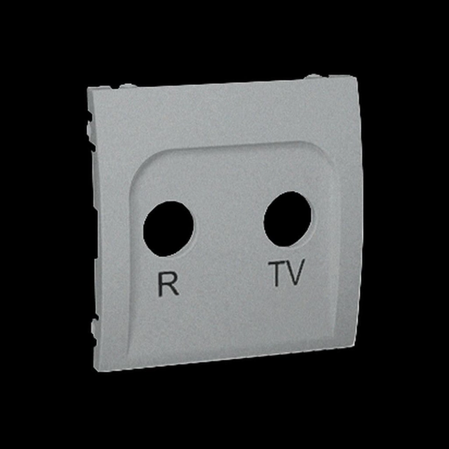 CLASSIC cover for the R-TV end and pass-through antenna socket, aluminum, metallized MAP / 26 *** ŻŻŻ