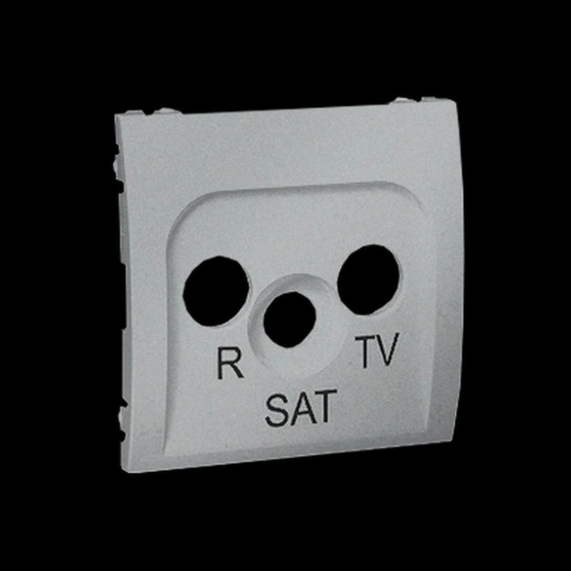 CLASSIC cover for the R-TV-SAT antenna socket, aluminum, metallized MASP / 26 *** ŻŻŻ