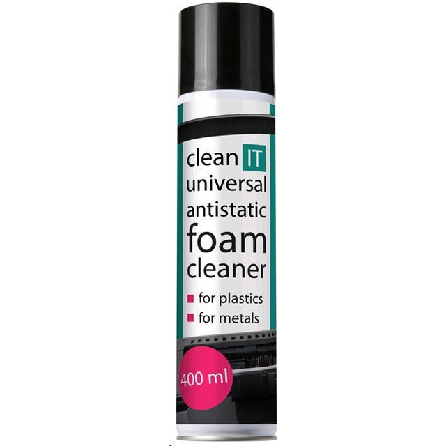 CLEAN IT Antistatic cleaning foam for plastics and metal 400ml