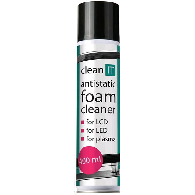CLEAN IT Antistatic cleaning foam for screens 400ml