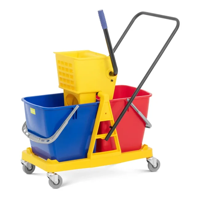 Cleaning trolley - 2 buckets + wringer | ULX-CRFZ B1