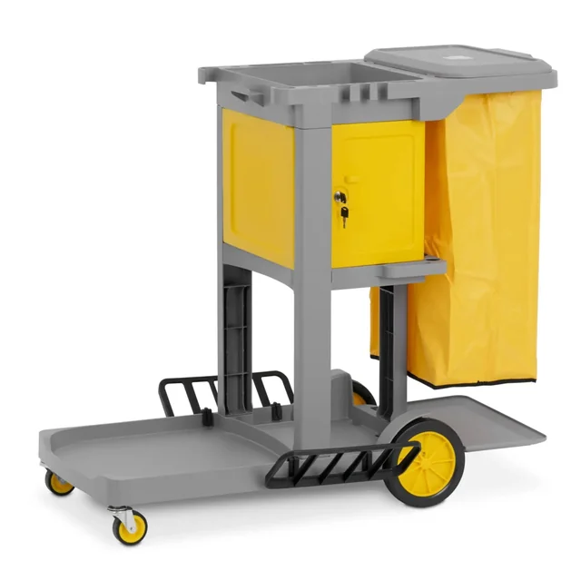 Cleaning trolley with cabinet and waterproof bag with cover | ULX-CRFZ C1