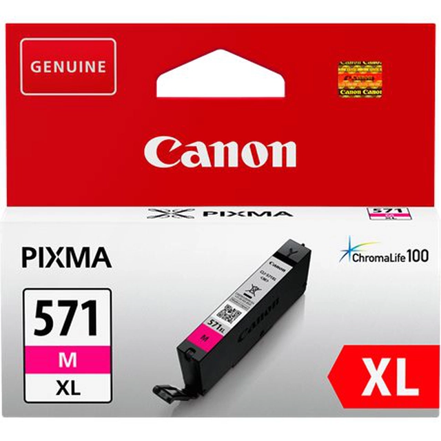 CLI-571MXL Inkoustová cartridge pro tiskárny Pixma MG5750, 6850.7750, CANON, purpurová, 11 ml