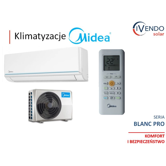 Climatiseur Midea Blanc Pro 3,5 kW