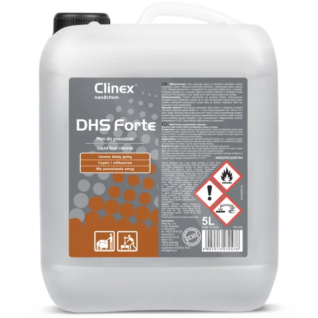 CLINEX DHS Forte padlótisztító folyadék 5L