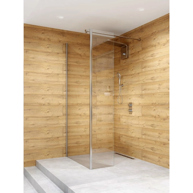 Clusi Ares 100 shower wall with Clean Glass coating, right